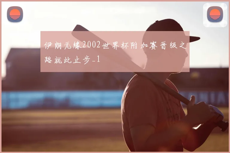 伊朗无缘2002世界杯附加赛晋级之路就此止步_1